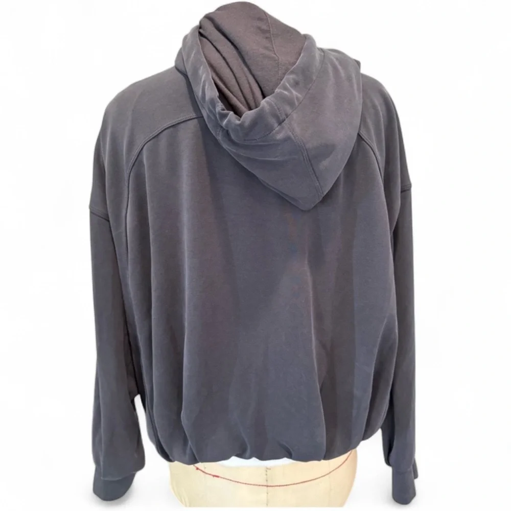 Athleta Seasoft Navy blue hoodie with bubble hem - XL - Picture 8 of 8